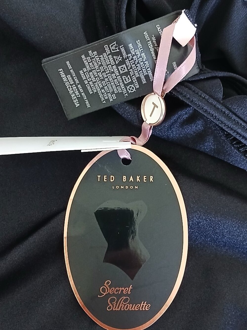NWT Ted Baker London Kasia Scallop Mesh Underwire Swimsuit Size 32 C/D - Picture 6 of 11